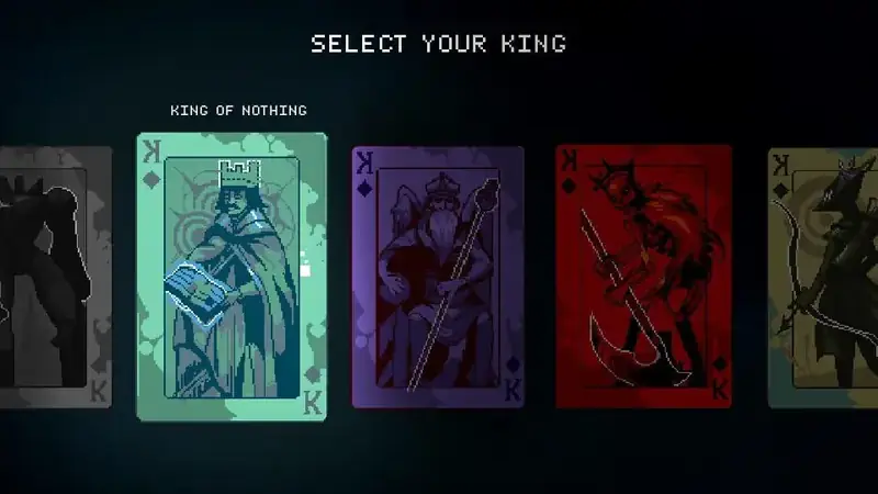 9 Kings select your king screen with war level indicator for multiplayer